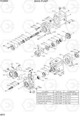 4010 MAIN PUMP R140W-9A, Hyundai