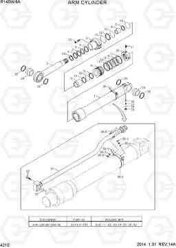 4210 ARM CYLINDER R140W-9A, Hyundai