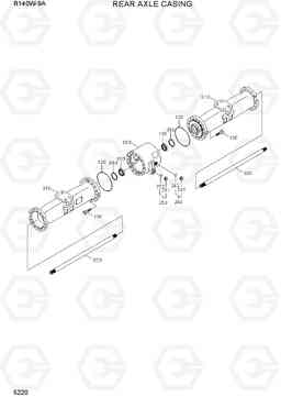 5220 REAR AXLE CASING R140W-9A, Hyundai