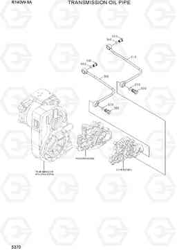 5370 TRANSMISSION OIL PIPE R140W-9A, Hyundai