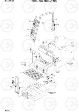 6270 TOOL BOX MOUNTING R140W-9A, Hyundai