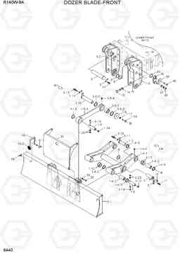 6440 DOZER BLADE-FRONT R140W-9A, Hyundai