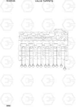 9060 VALVE TAPPET R140W-9A, Hyundai