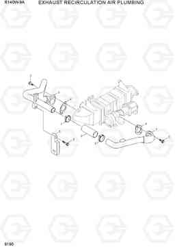 9190 EXHAUST RECIRCULATION AIR PLUMBING R140W-9A, Hyundai