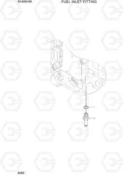 9260 FUEL INLET FITTING R140W-9A, Hyundai