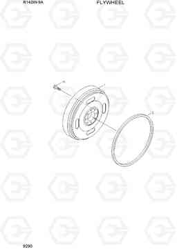 9290 FLYWHEEL R140W-9A, Hyundai