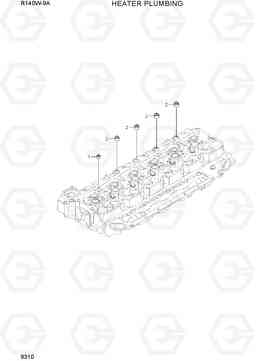 9310 HEATER PLUMBING R140W-9A, Hyundai