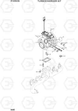 9480 TURBOCHARGER KIT R140W-9A, Hyundai