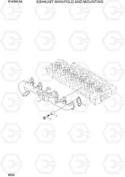 9550 EXHAUST MANIFOLD AND MOUNTING R140W-9A, Hyundai