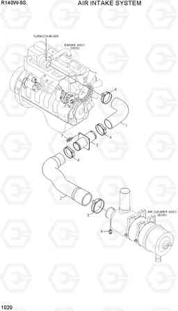 1020 AIR INTAKE SYSTEM R140W-9S, Hyundai