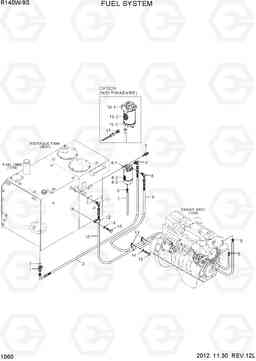 1060 FUEL SYSTEM R140W-9S, Hyundai