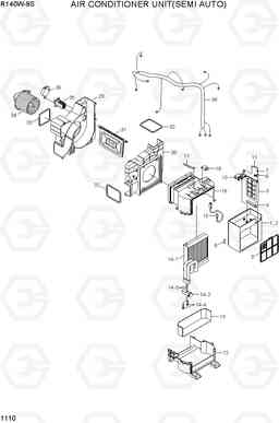 1110 AIR CONDITIONER UNIT(SEMI AUTO) R140W-9S, Hyundai