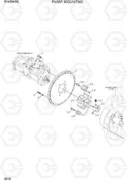 3010 PUMP MOUNTING R140W-9S, Hyundai