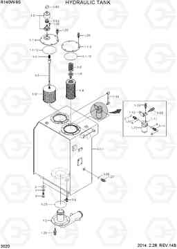 3020 HYDRAULIC TANK R140W-9S, Hyundai