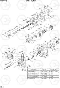 4010 MAIN PUMP R140W-9S, Hyundai