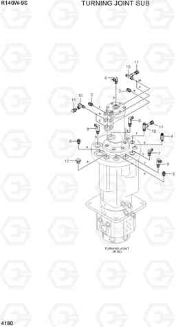 4190 TURNING JOINT SUB R140W-9S, Hyundai