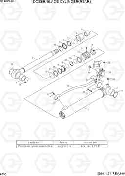 4230 DOZER BLADE CYLINDER(REAR) R140W-9S, Hyundai