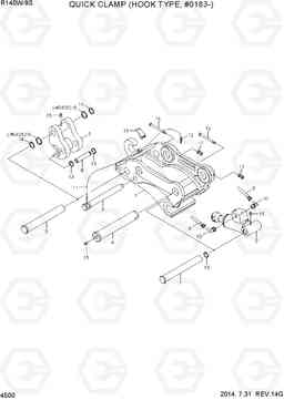 4500 QUICK CLAMP(HOOK TYPE 1, #0183-) R140W-9S, Hyundai