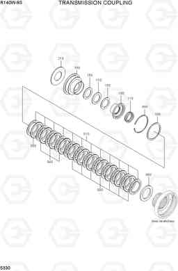 5330 TRANSMISSION COUPLING R140W-9S, Hyundai