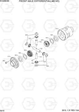 5410 FRONT AXLE DIFFERENTIAL(-#0145) R140W-9S, Hyundai