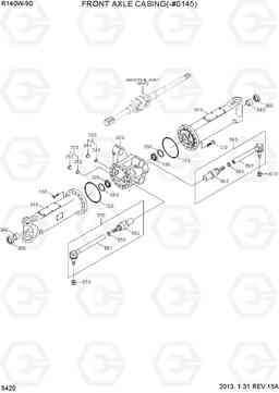 5420 FRONT AXLE CASING(-#0145) R140W-9S, Hyundai