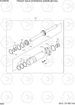 5450 FRONT AXLE STEERING GEAR(-#0145) R140W-9S, Hyundai