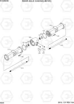 5520 REAR AXLE CASING(-#0145) R140W-9S, Hyundai