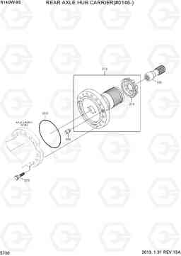 5730 REAR AXLE HUB CARRIER(#0146-) R140W-9S, Hyundai