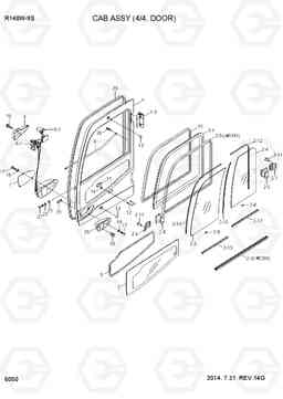 6050 CAB ASSY(4/4, DOOR) R140W-9S, Hyundai