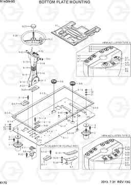 6170 BOTTOM PLATE MOUNTING R140W-9S, Hyundai