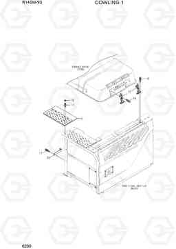 6200 COWLING 1 R140W-9S, Hyundai