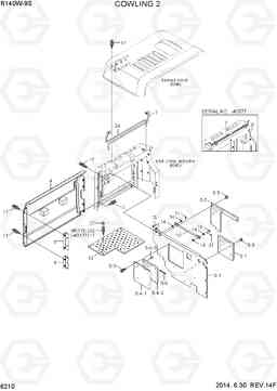 6210 COWLING 2 R140W-9S, Hyundai