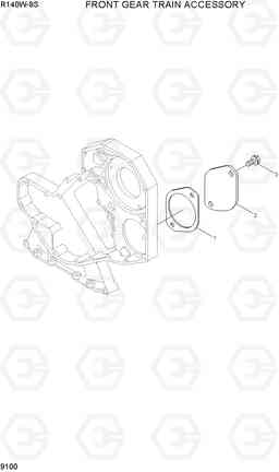 9100 FRONT GEAR TRAIN ACCESSORY R140W-9S, Hyundai