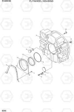 9200 FLYWHEEL HOUSING R140W-9S, Hyundai