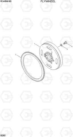 9260 FLYWHEEL R140W-9S, Hyundai