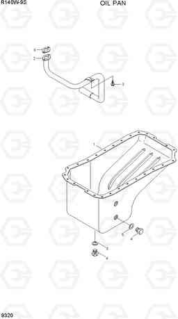 9320 OIL PAN R140W-9S, Hyundai