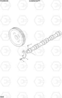 9340 CAMSHAFT R140W-9S, Hyundai