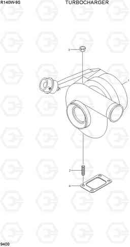 9400 TURBOCHARGER R140W-9S, Hyundai