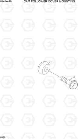 9520 CAM FOLLOWER COVER MOUNTING R140W-9S, Hyundai