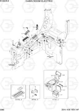2080 CABIN ROOM ELECTRIC R145CR-9, Hyundai
