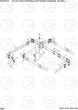 3280 PILOT HYD PIPING(2-PATTERN CHANGE) R145CR-9, Hyundai