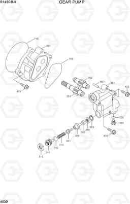 4030 GEAR PUMP R145CR-9, Hyundai