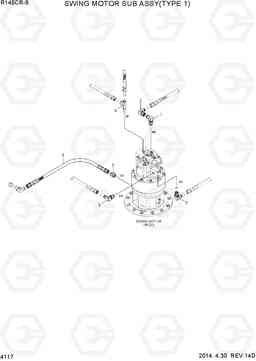 4117 SWING MOTOR SUB ASSY(TYPE 1) R145CR-9, Hyundai