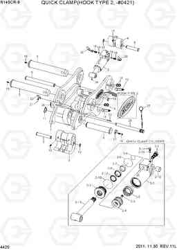 4420 QUICK CLAMP(HOOK TYPE 2, -#0421) R145CR-9, Hyundai