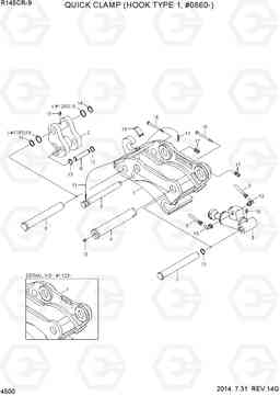 4500 QUICK CLAMP(HOOK TYPE 1, #0860-) R145CR-9, Hyundai