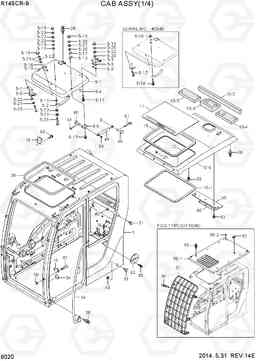 6020 CAB ASSY(1/4) R145CR-9, Hyundai