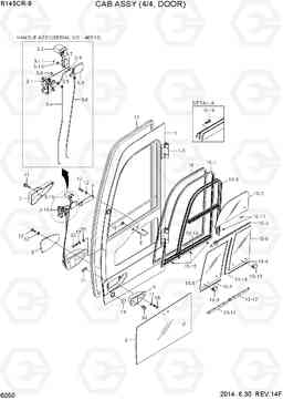 6050 CAB ASSY(4/4, DOOR) R145CR-9, Hyundai