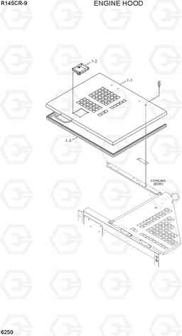 6250 ENGINE HOOD R145CR-9, Hyundai