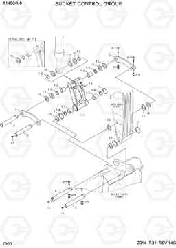 7300 BUCKET CONTROL GROUP R145CR-9, Hyundai