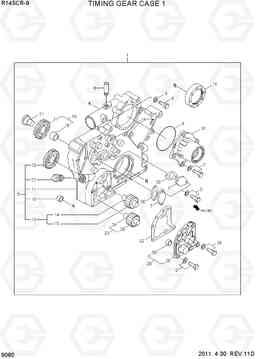 9080 TIMING GEAR CASE 1 R145CR-9, Hyundai